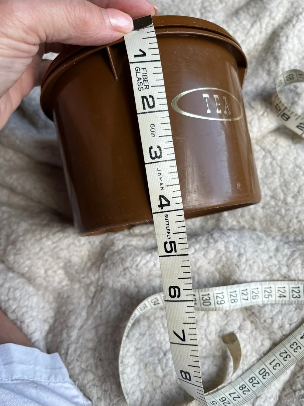 Tupperware Brown Tea Canister